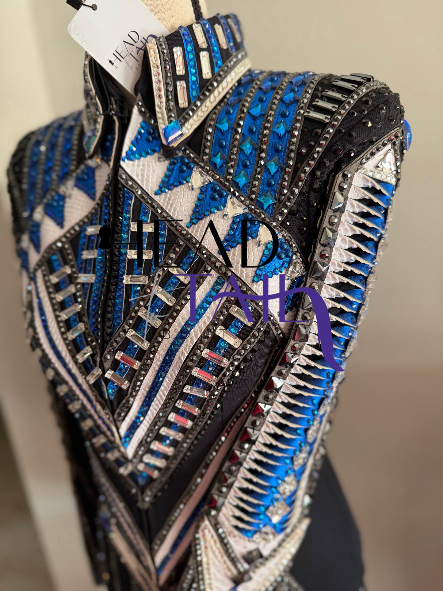 Juls Collection Black, Blue & White Jacket- YOUTH Large/ADULT X-Small