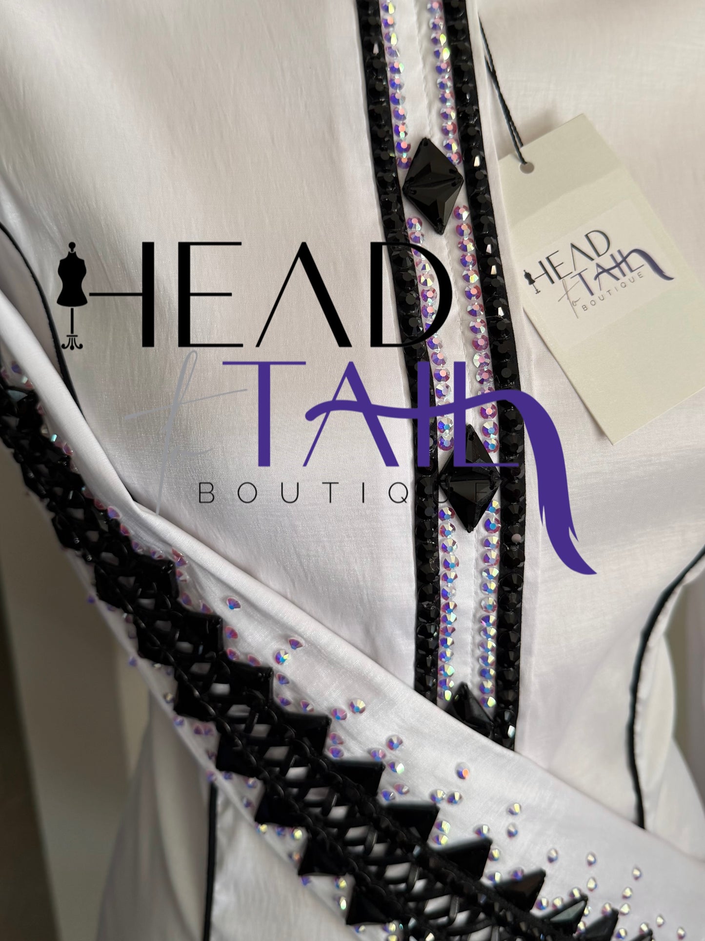 Kevin Garcia Originals White w/Black Leather Lace up - Size 6