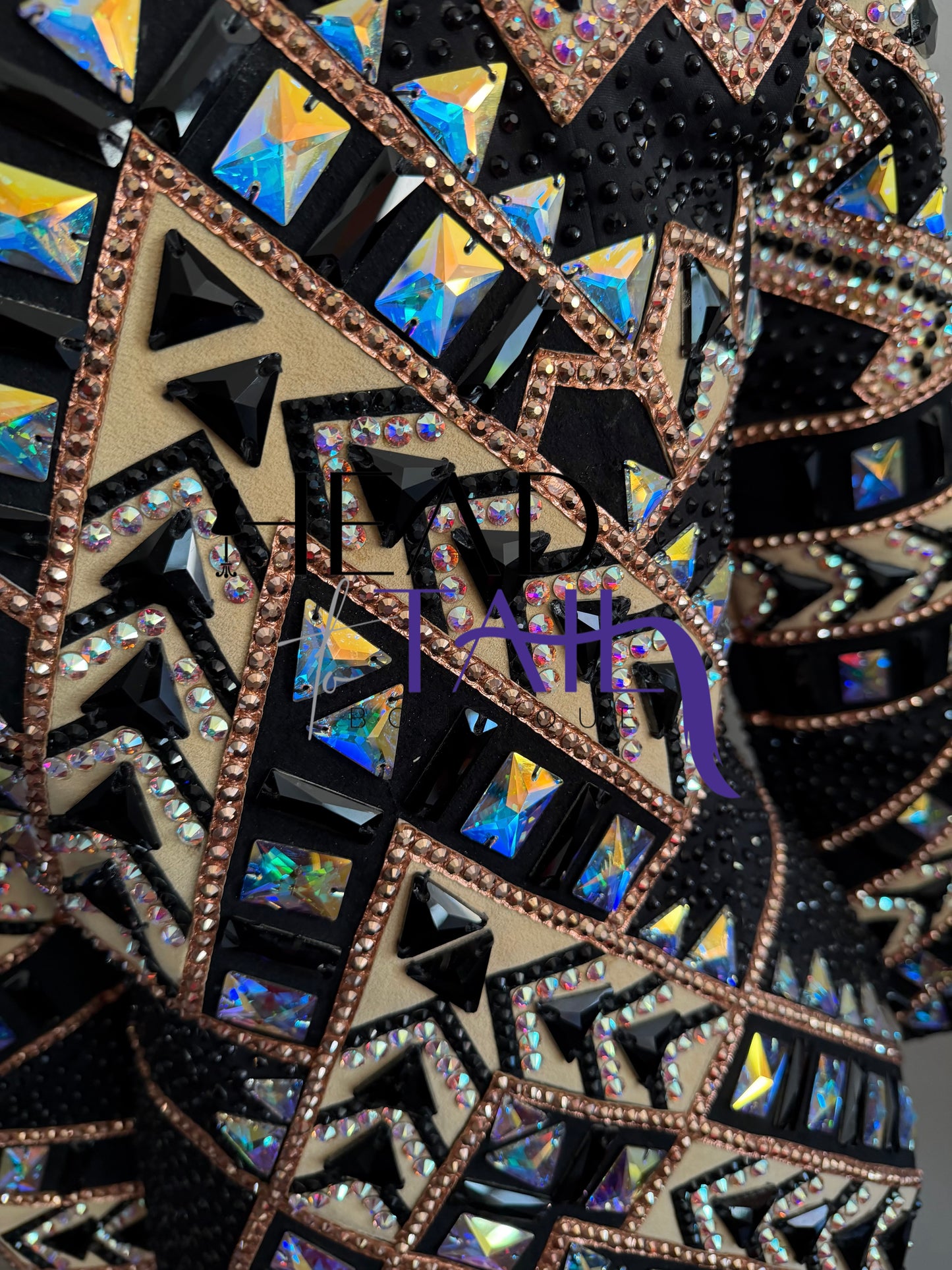 Lindsey James Show Clothing Black, Tan, Camel Showmanship Jacket - Small/Medium