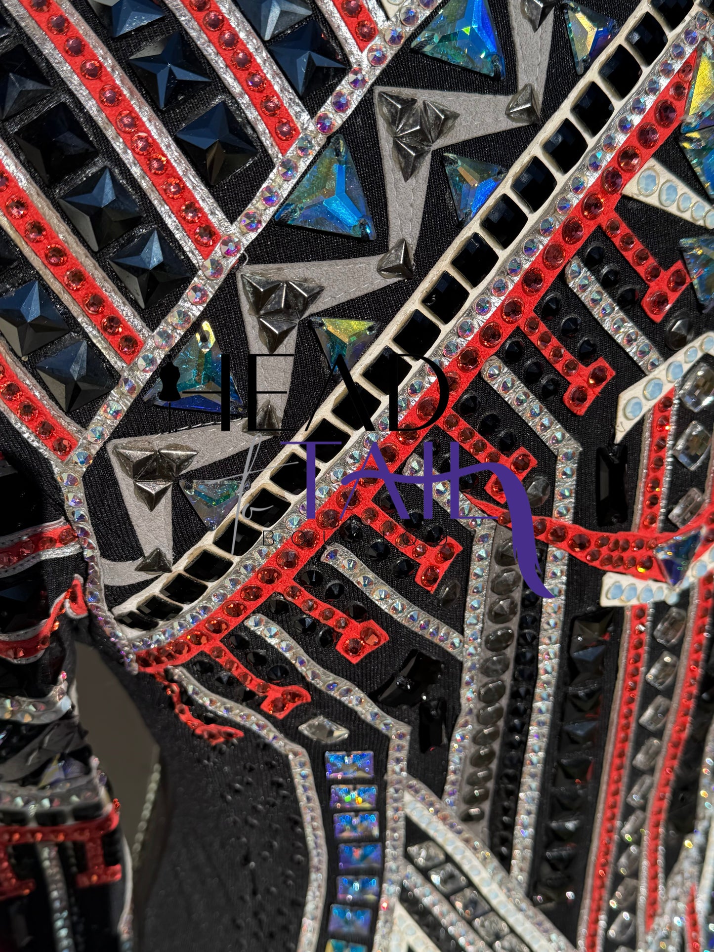 Trudy Black Label Coral, Silver & Black Showmanship Jacket - Large/X-Large