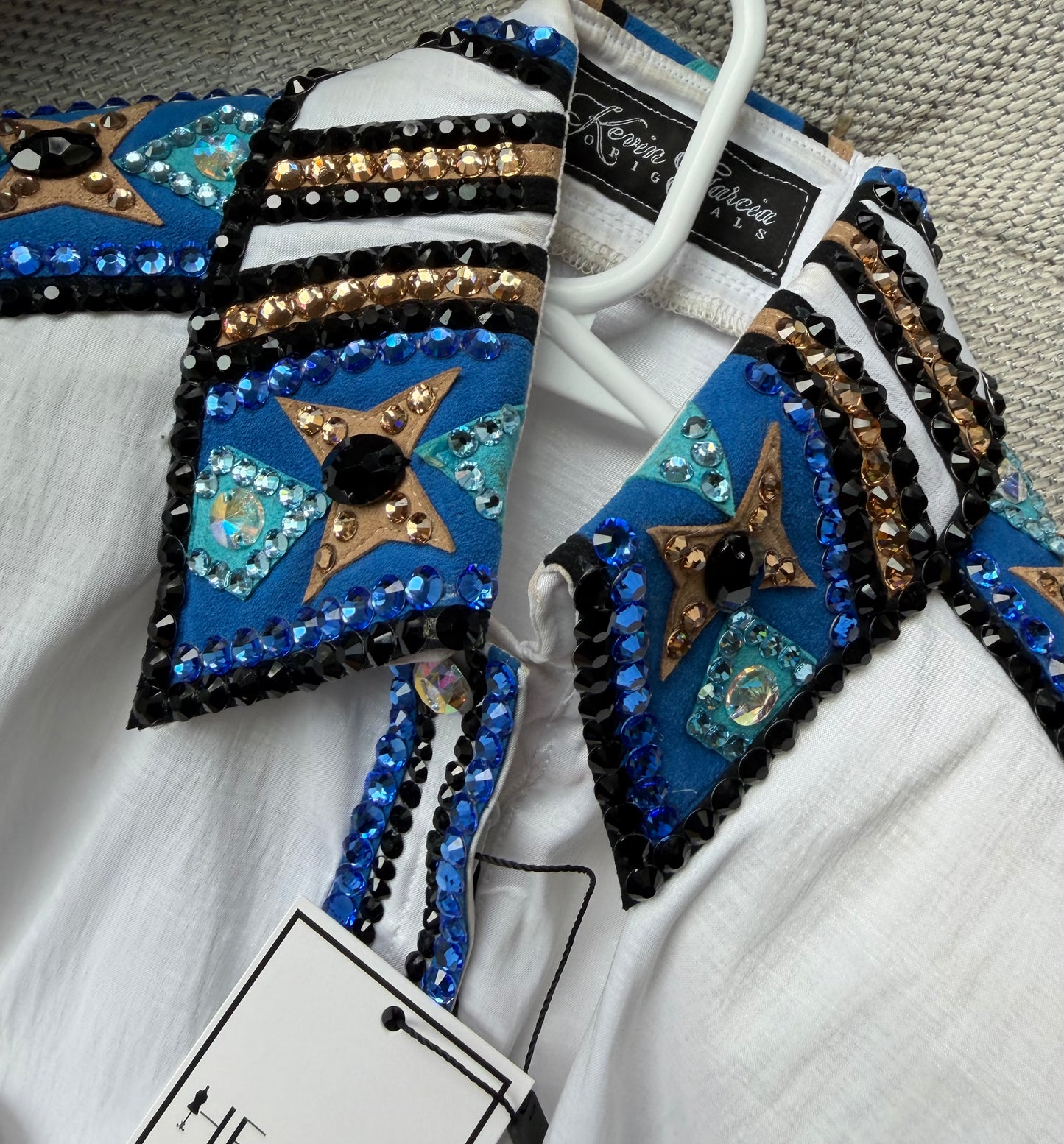 Kevin Garcia Originals White, Blues, Teal & Camel - YOUTH