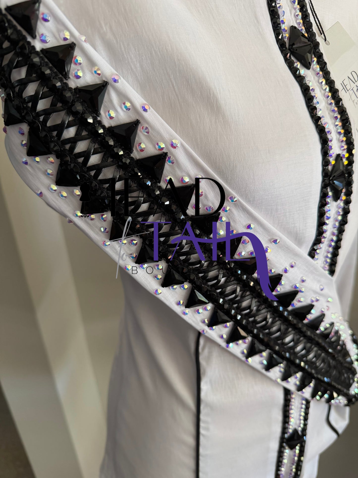 Kevin Garcia Originals White w/Black Leather Lace up - Size 6