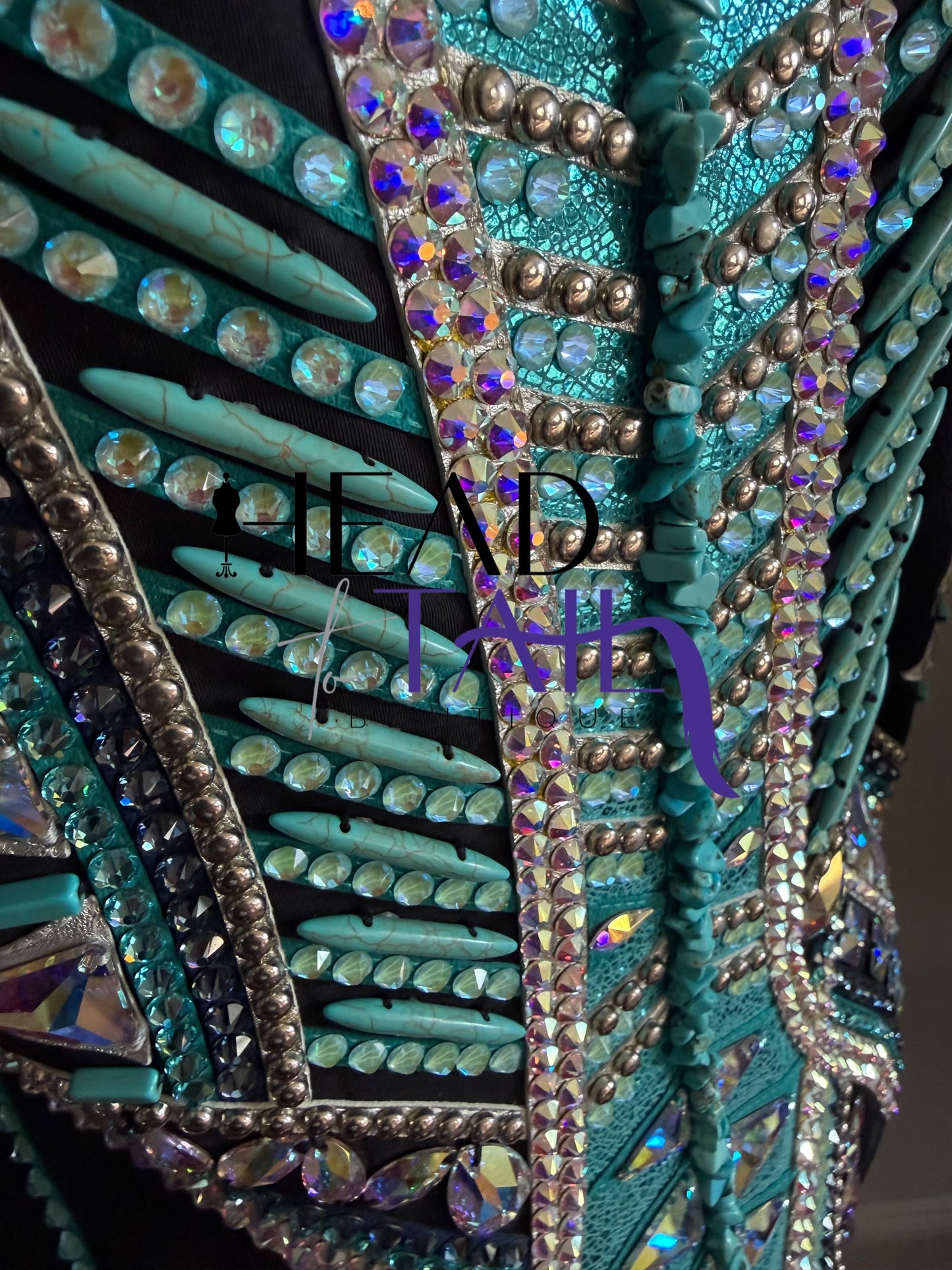 Stella Show Clothing Metallic Teal & Silver Jacket - Small/Medium