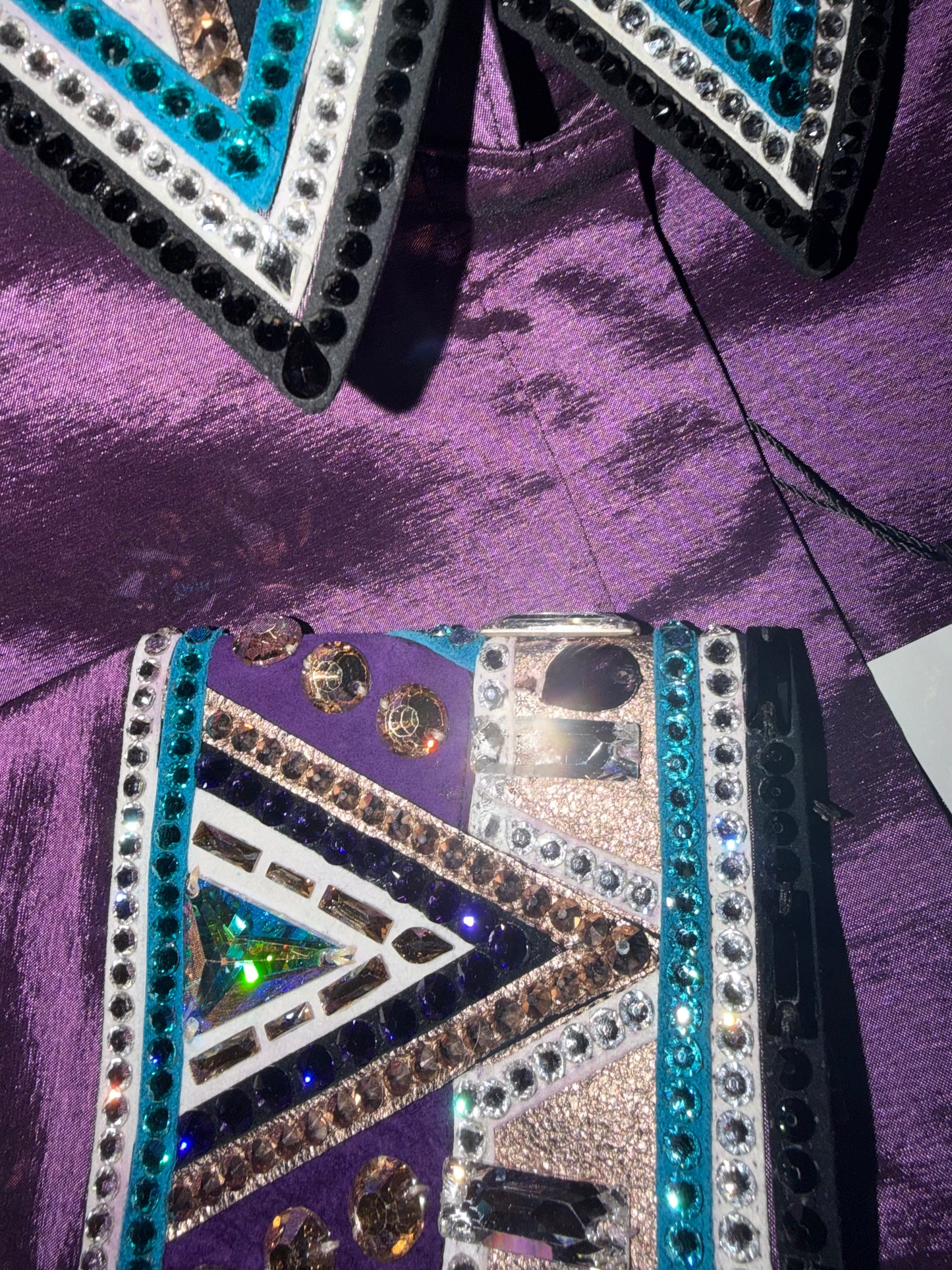 Royali Designed Purple, Teal, Rose Gold Day Day Shirt - Small