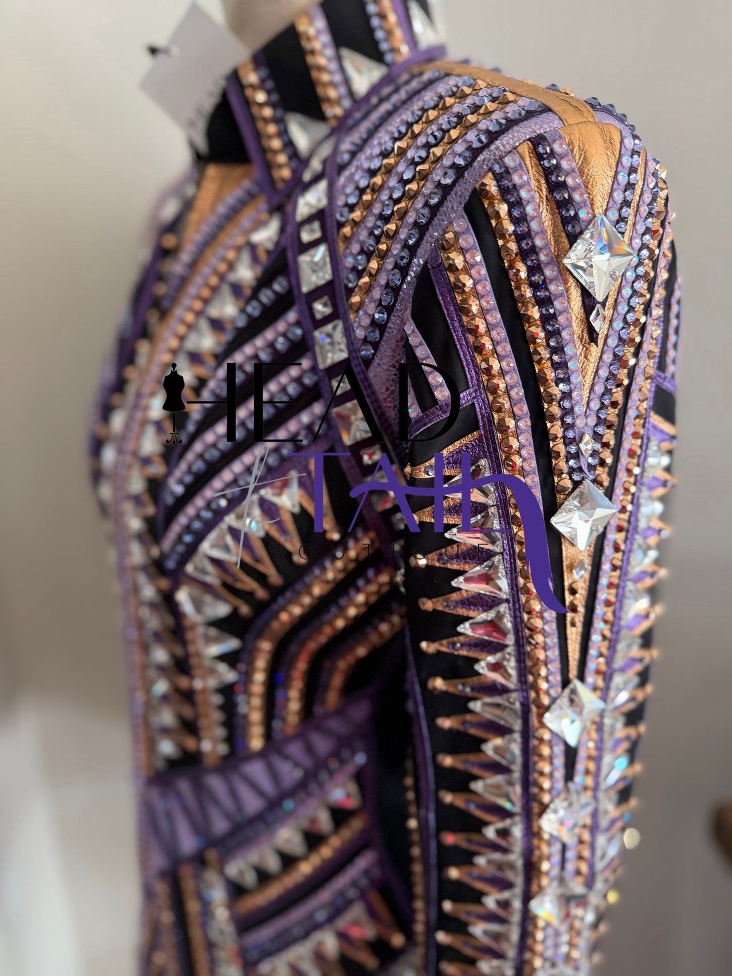 Stella Show Clothing Purple & Copper Showmanship Jacket - X-Small/Small