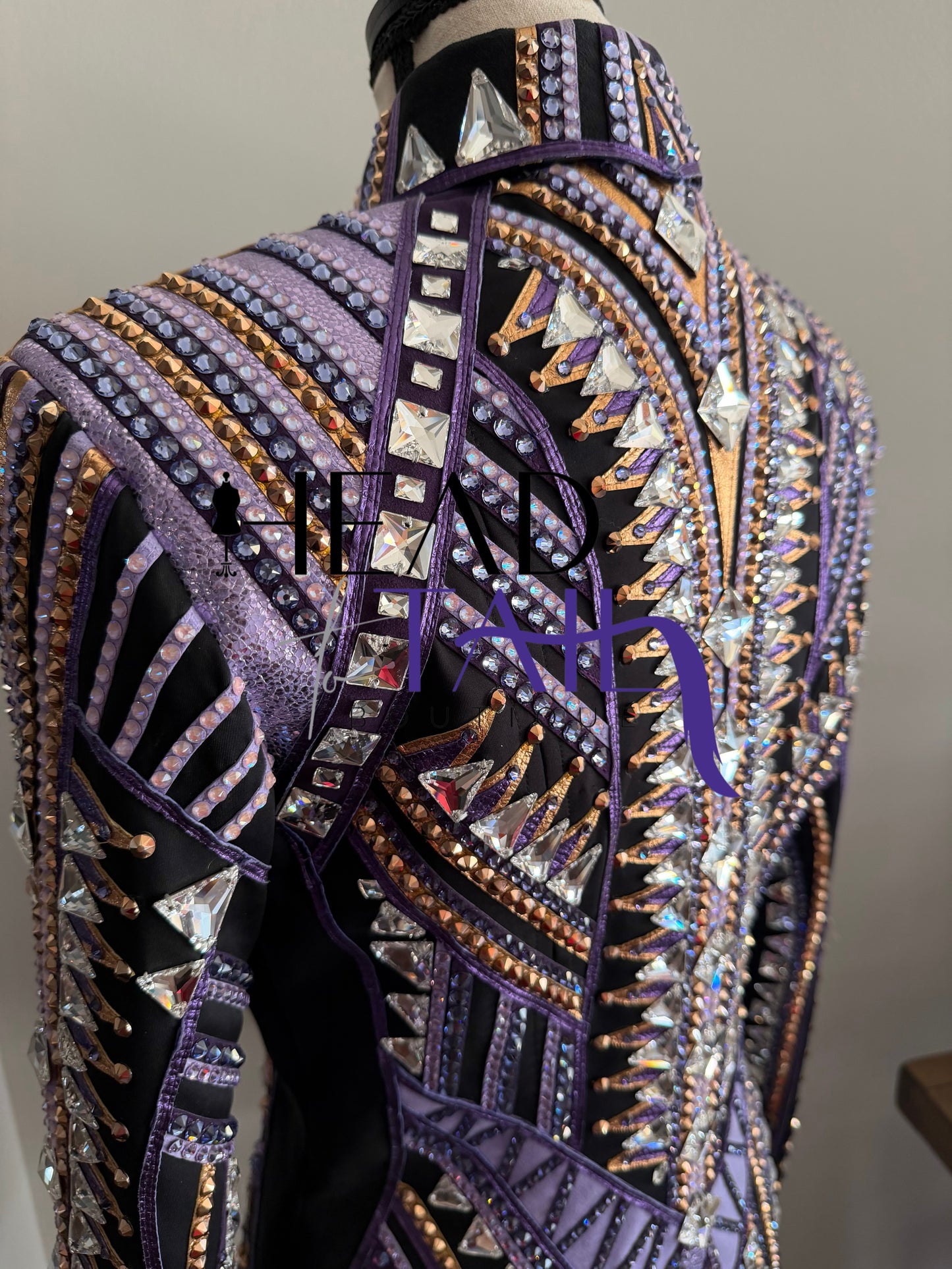 Stella Show Clothing Purple & Copper Showmanship Jacket - X-Small/Small