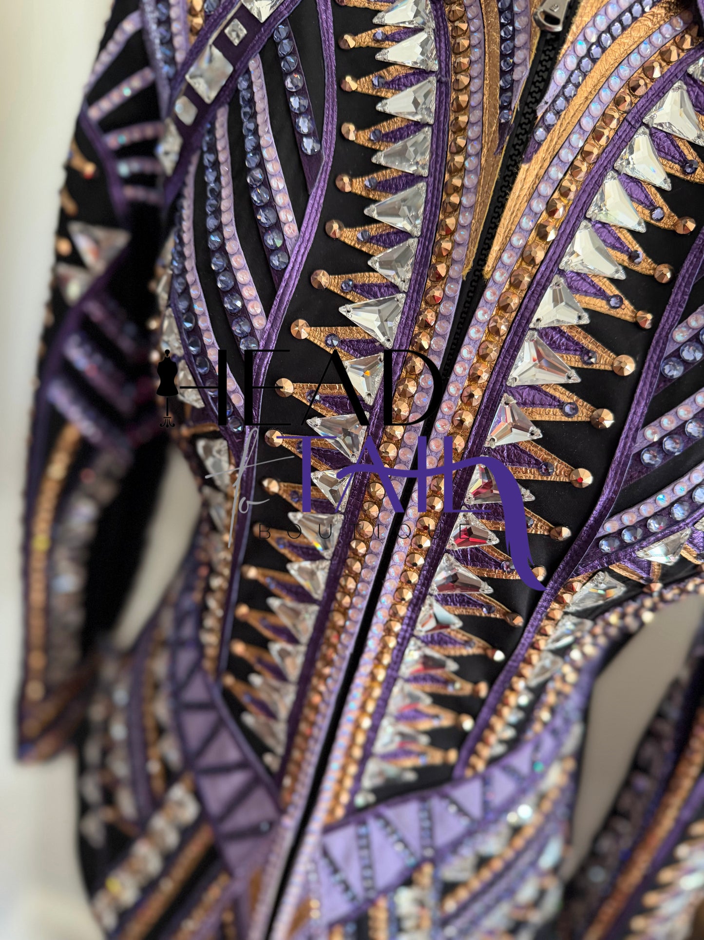 Stella Show Clothing Purple & Copper Showmanship Jacket - X-Small/Small