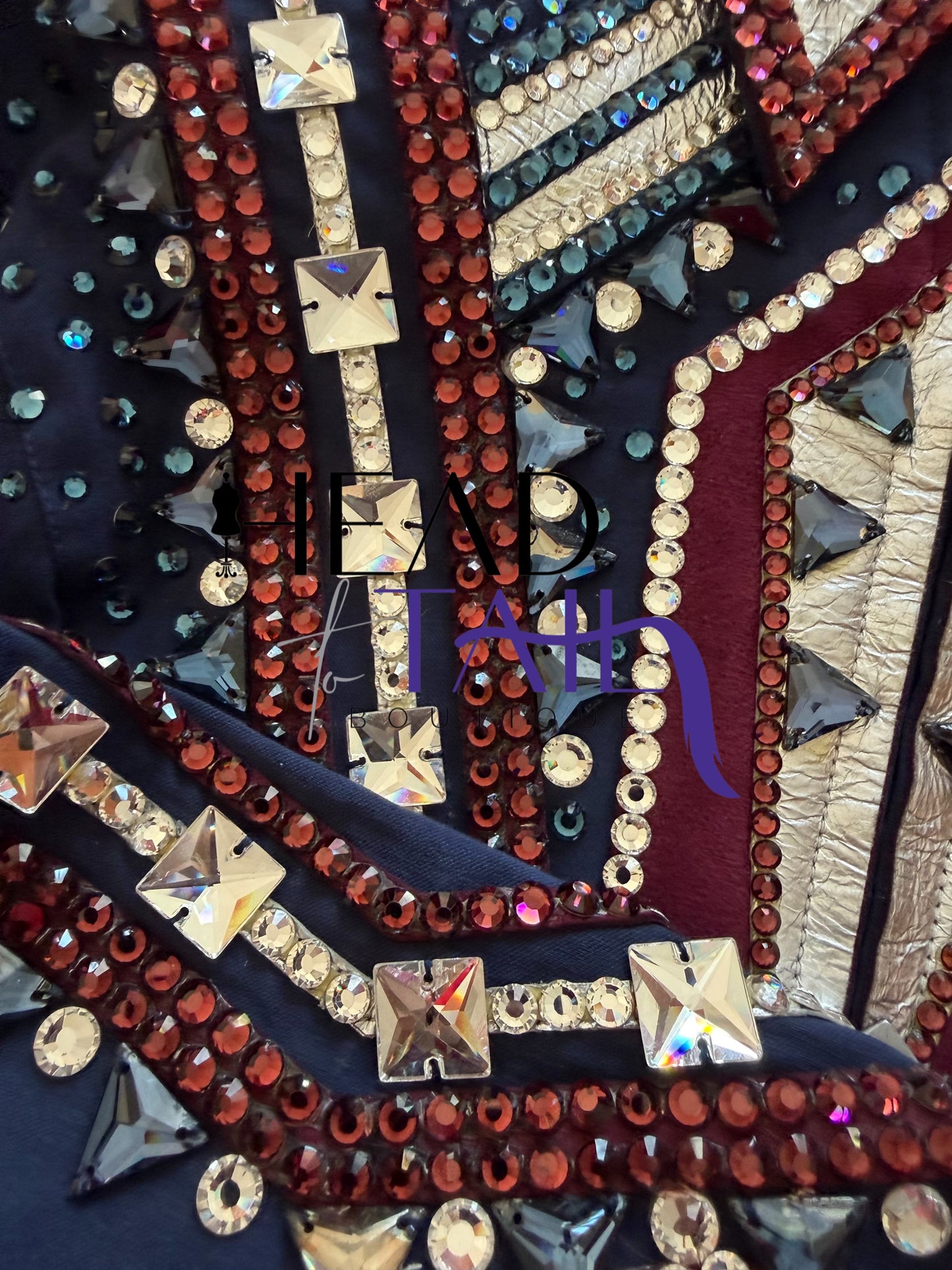 Kevin Garcia Originals Navy, Silver & Burgundy Showmanship Jacket - Apx 12/14