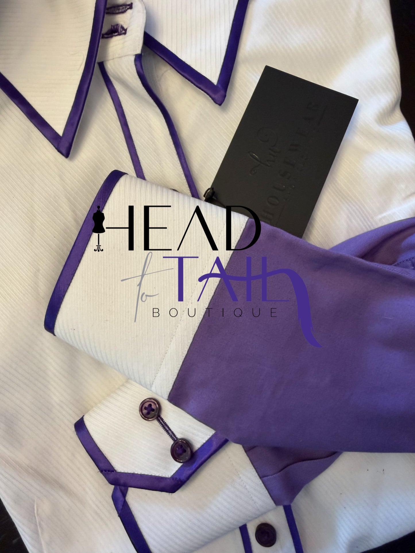 HouseWear Tailored Collection White & Lilac - YOUTH