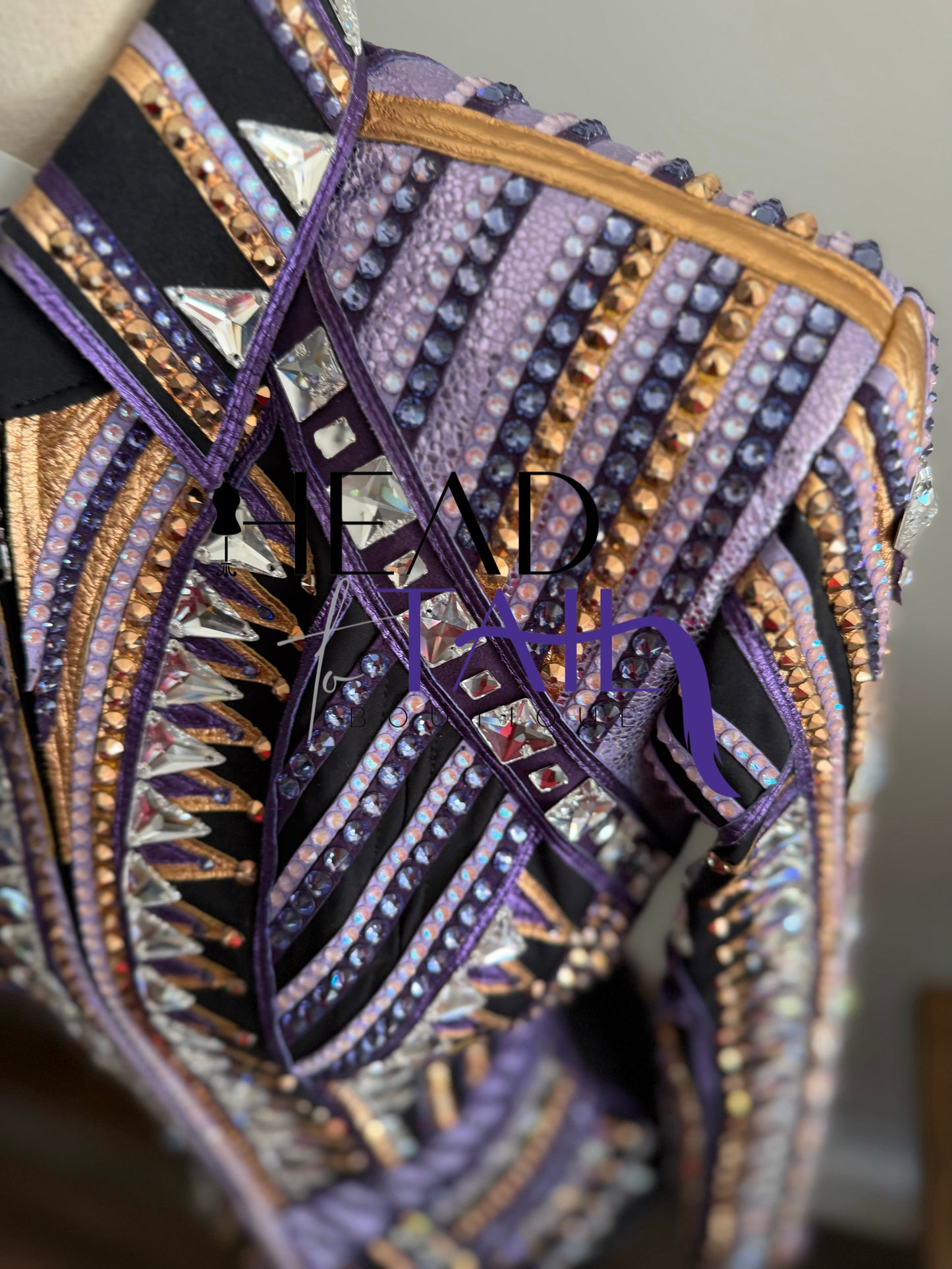 Stella Show Clothing Purple & Copper Showmanship Jacket - X-Small/Small