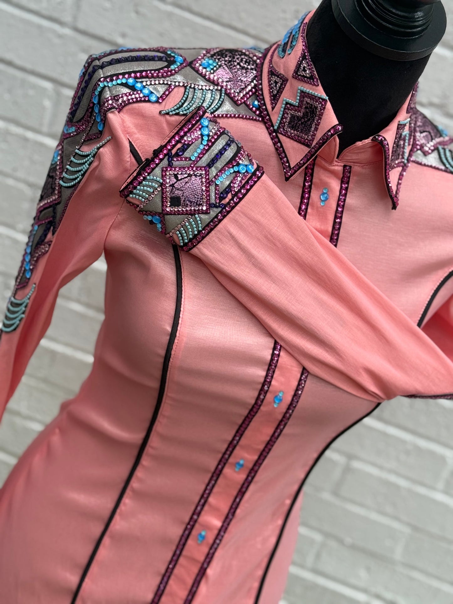 Unbridled Couture Coral Crush Day Shirt - Medium