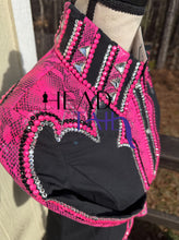 Load image into Gallery viewer, Kevin Garcia Originals Black &amp; Pink Snakeskin Yoke - Size: Custom Piece
