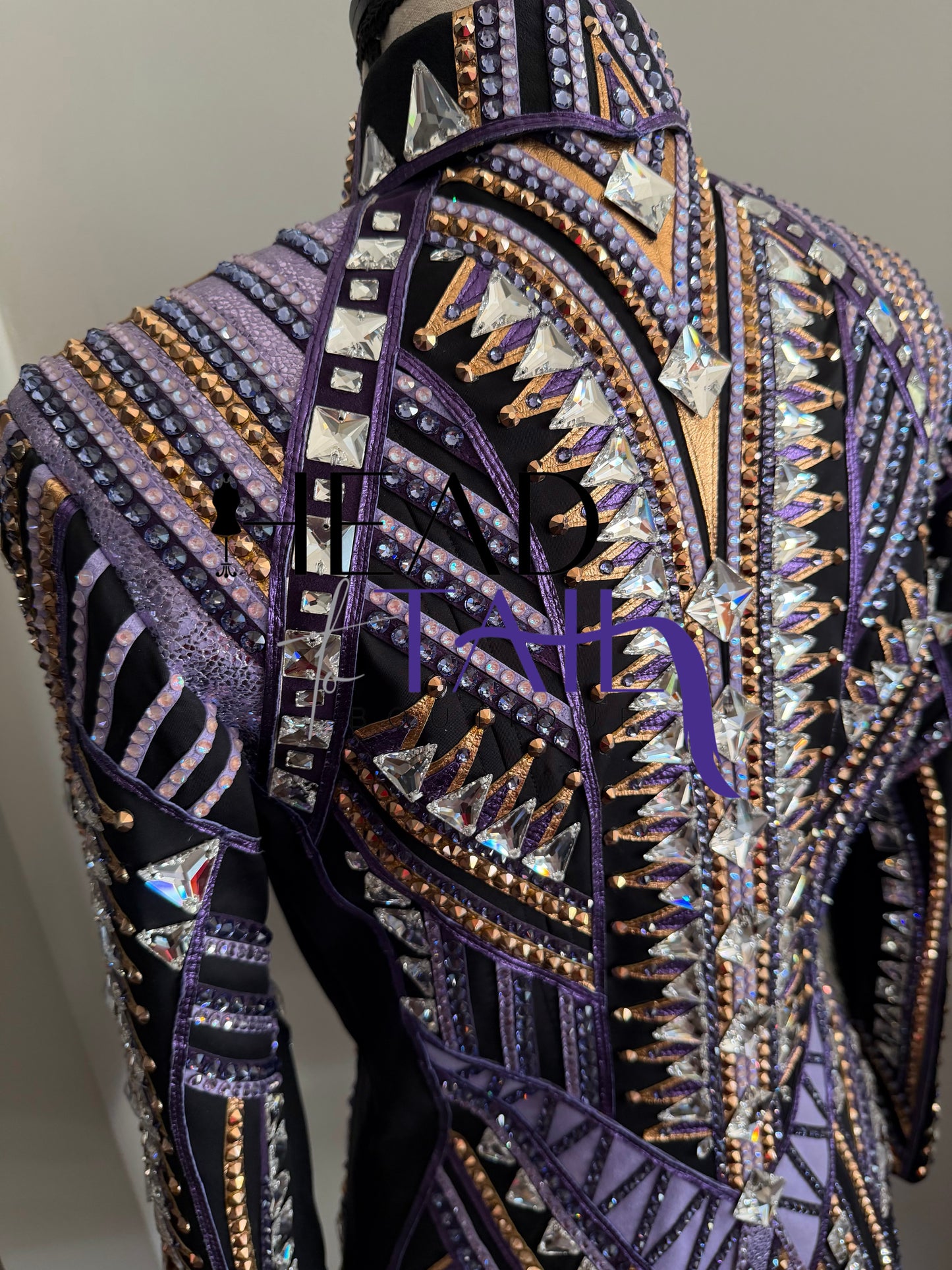 Stella Show Clothing Purple & Copper Showmanship Jacket - X-Small/Small