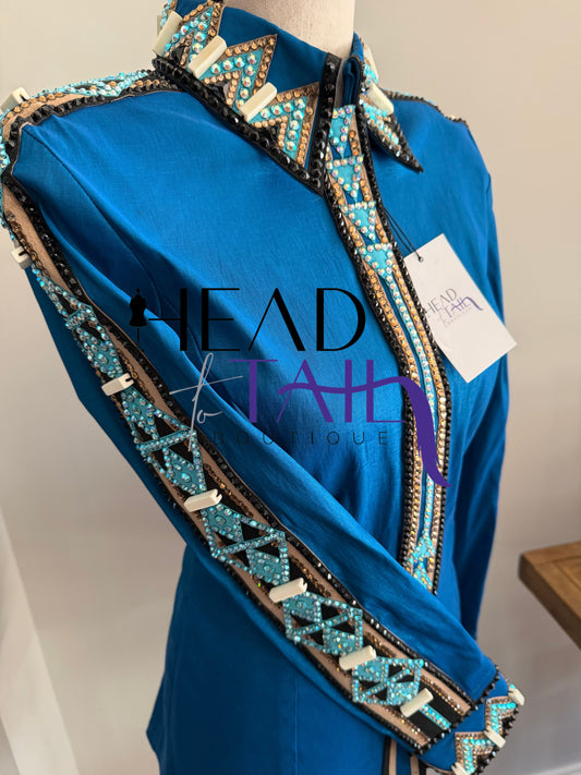 By Rachel Teal, Tan & Stone Day Shirt - Medium