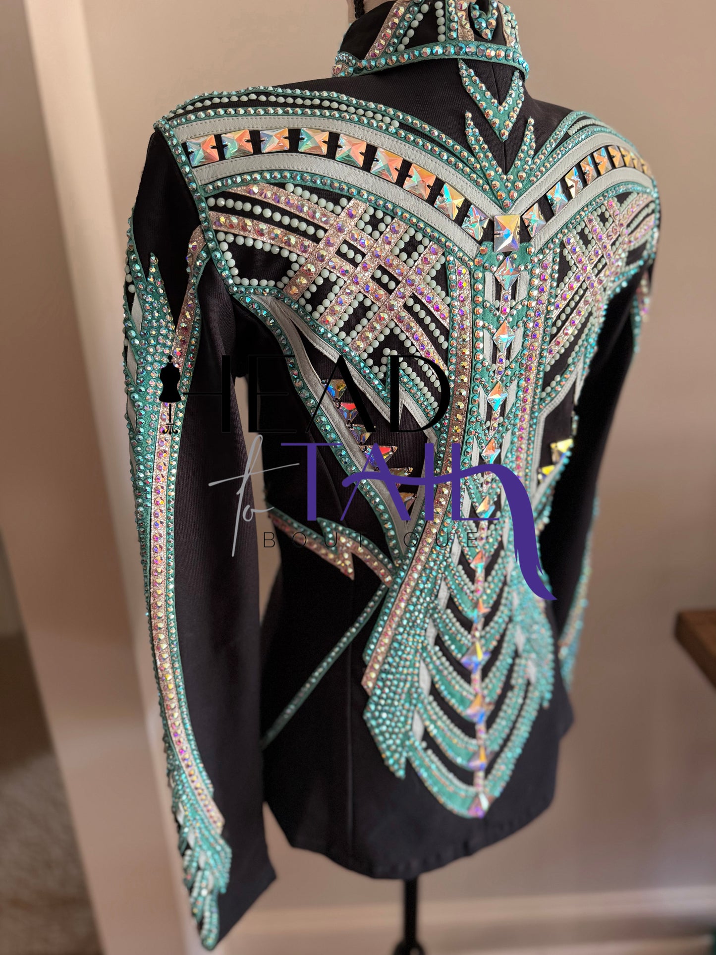 By Rachel Teal & Silver Showmanship Jacket - Small