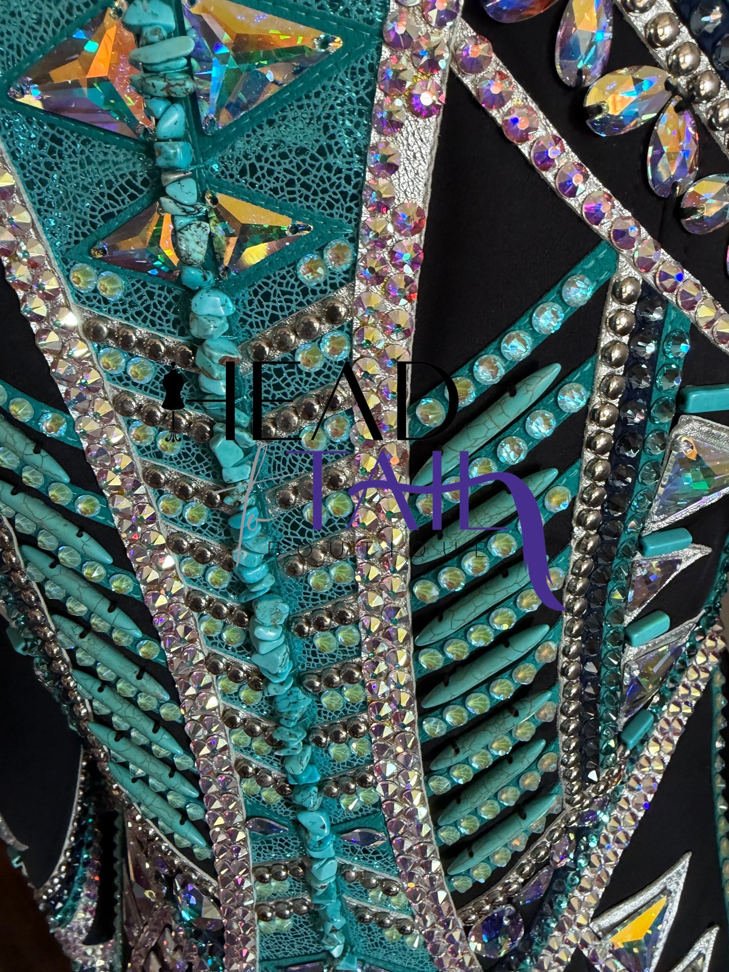 Stella Show Clothing Metallic Teal & Silver Jacket - Small/Medium