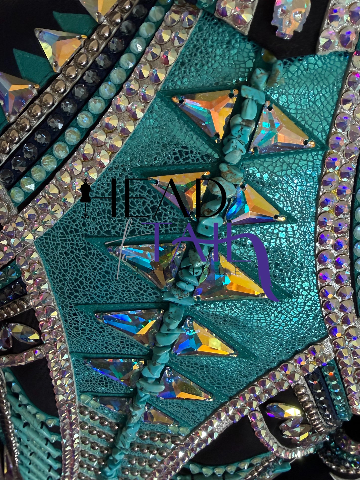 Stella Show Clothing Metallic Teal & Silver Jacket - Small/Medium