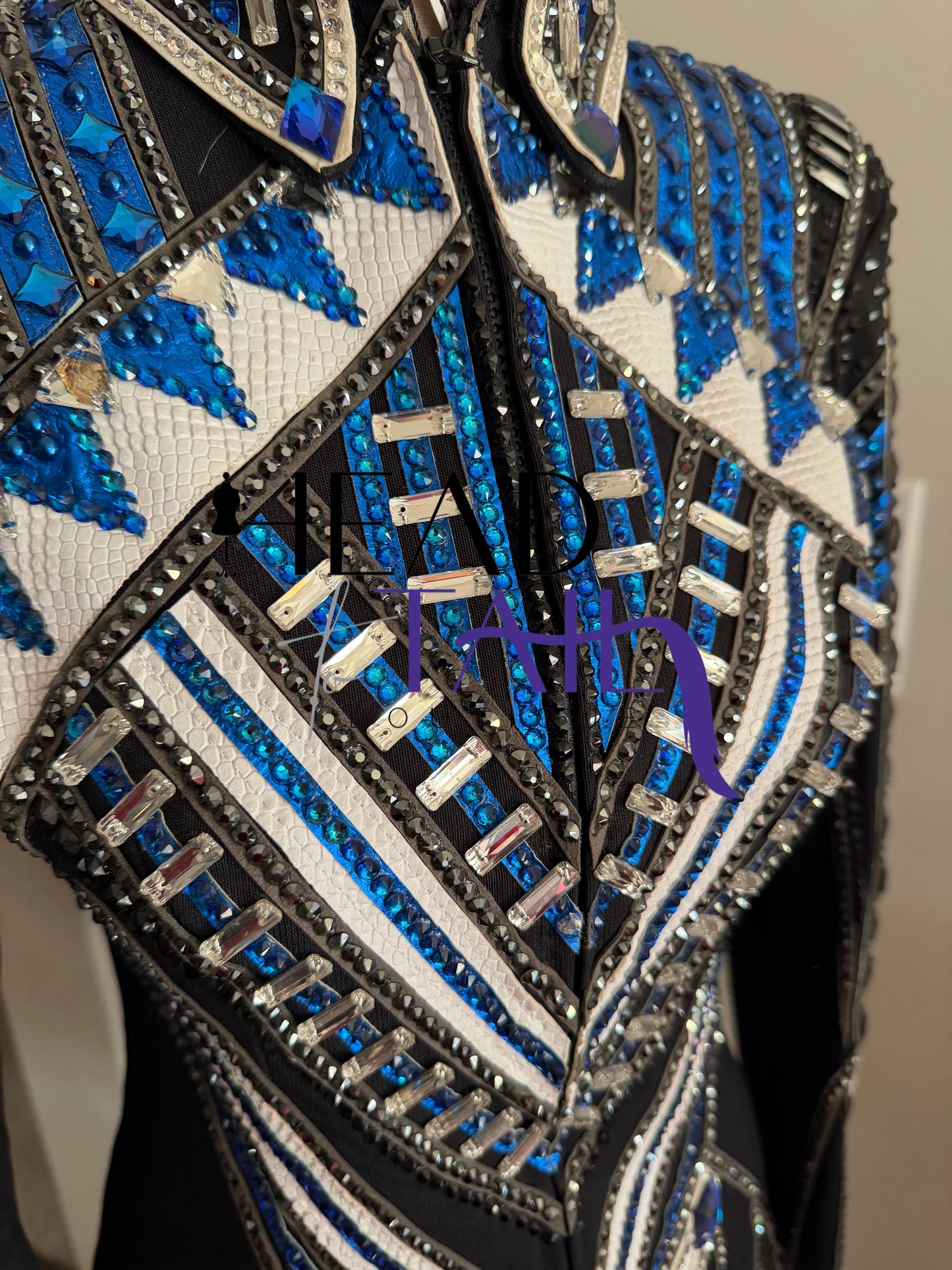 Juls Collection Black, Blue & White Jacket- YOUTH Large/ADULT X-Small