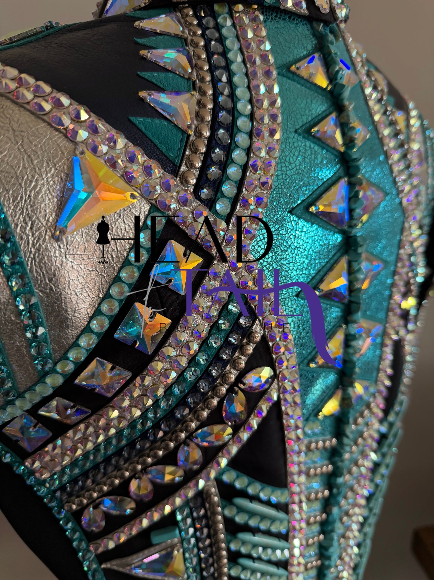 Stella Show Clothing Metallic Teal & Silver Jacket - Small/Medium