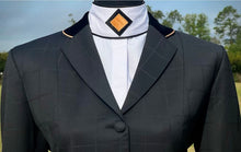 Load image into Gallery viewer, Black Squares with Black Velvet &amp; Black/Gold Piping- Size 8
