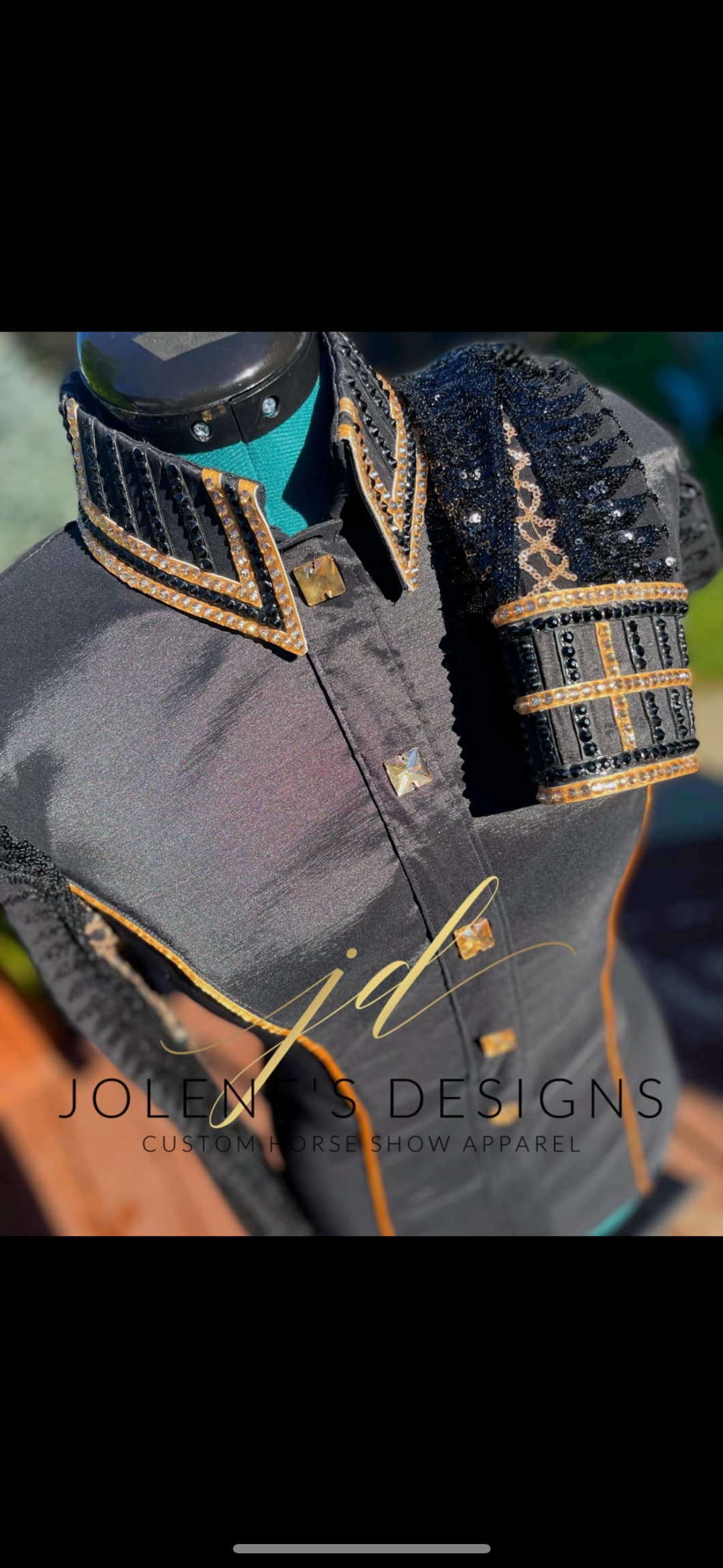 Jolene’s Designs Gold & Black Day Shirt