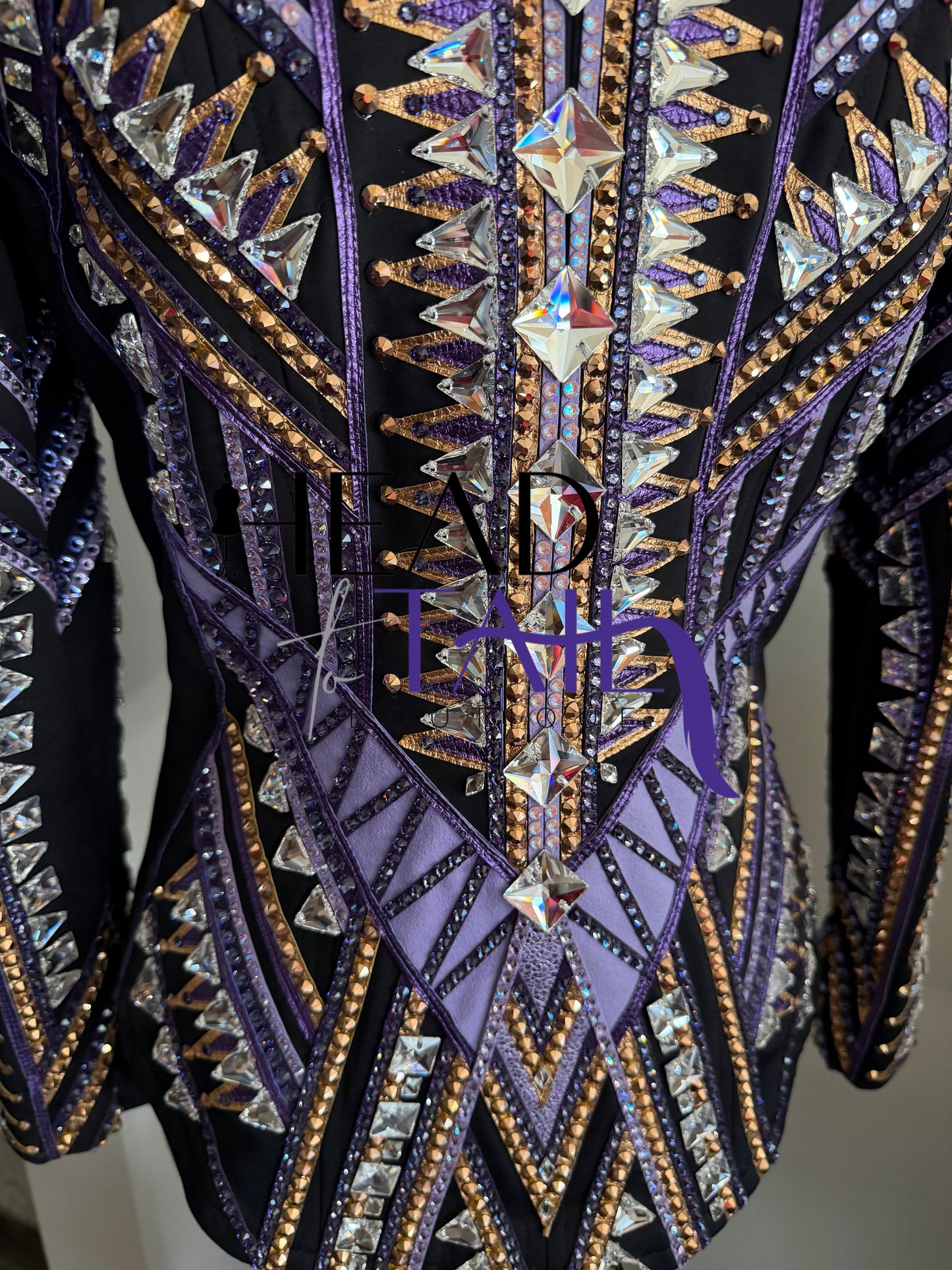 Stella Show Clothing Purple & Copper Showmanship Jacket - X-Small/Small