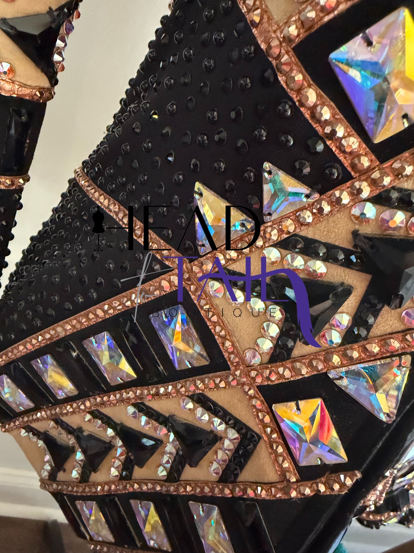 Lindsey James Show Clothing Black, Tan, Camel Showmanship Jacket - Small/Medium