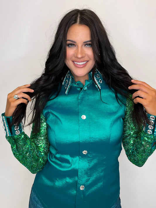 Unbridled Couture Emerald City- Medium