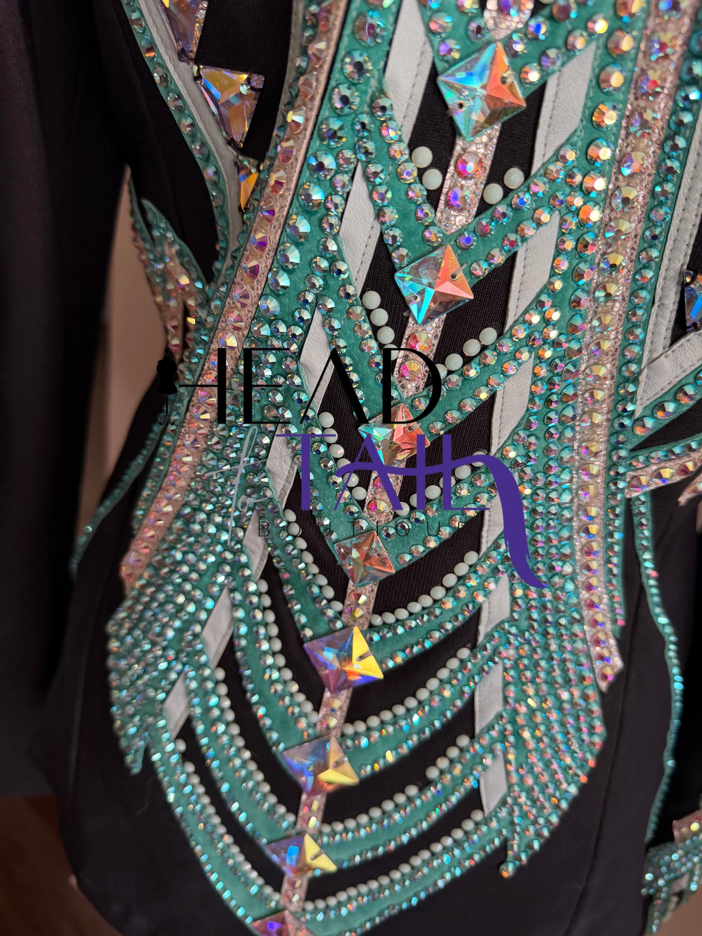 By Rachel Teal & Silver Showmanship Jacket - Small