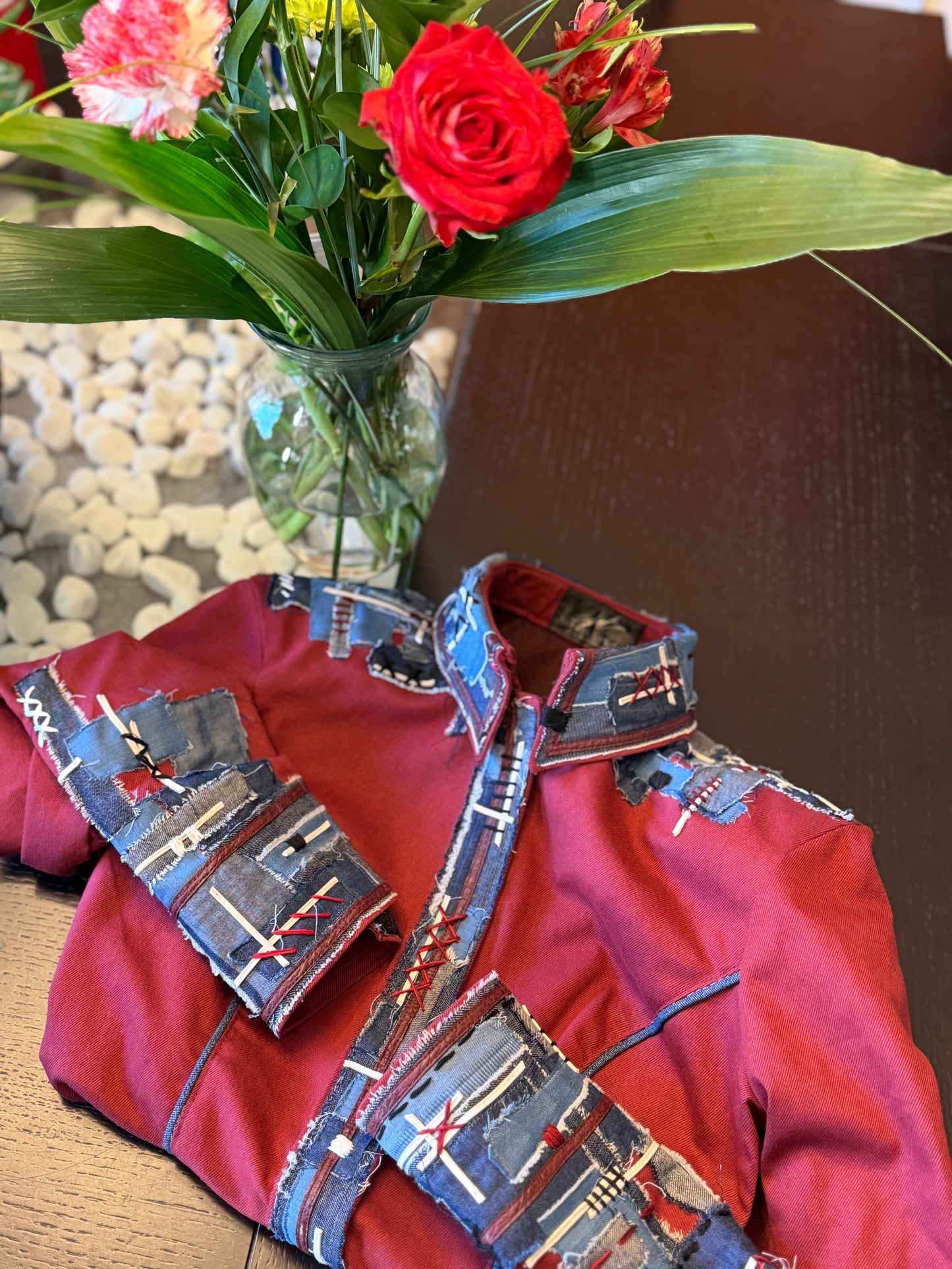 Jolene’s Designs Denim on Denim Ranch Day Shirt - Appx Small/Medium