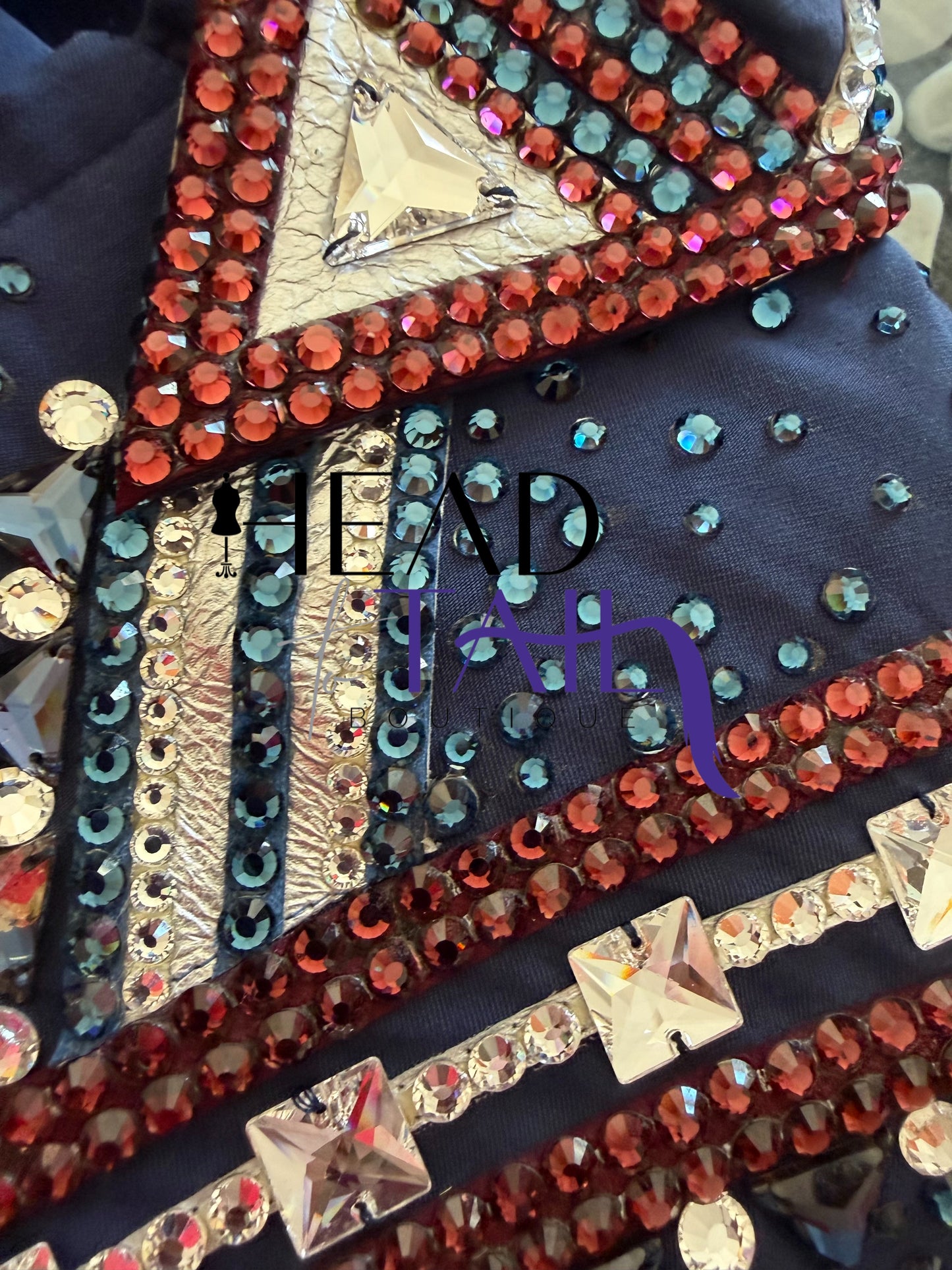 Kevin Garcia Originals Navy, Silver & Burgundy Showmanship Jacket - Apx 12/14