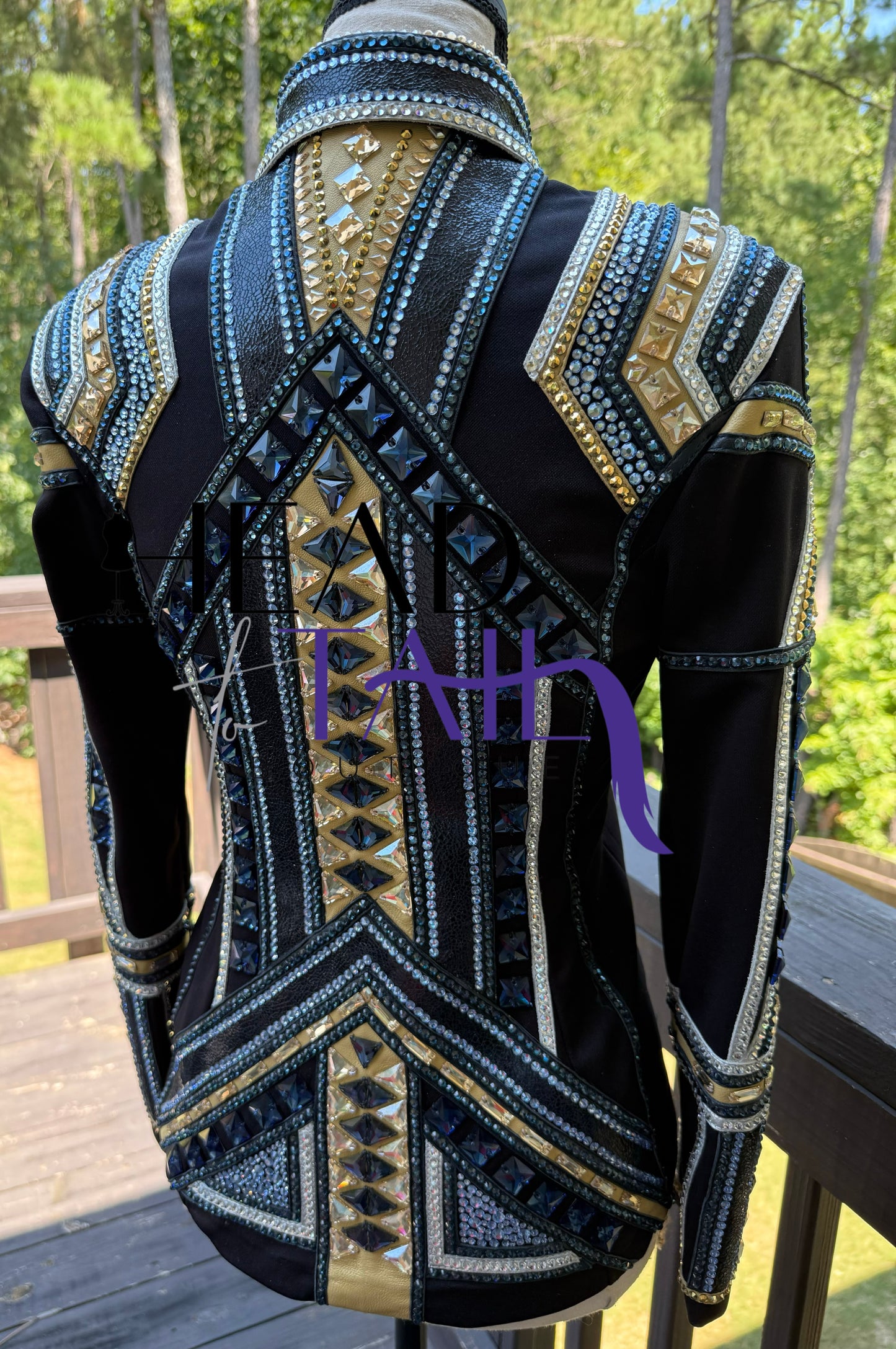 Totally Outfitted Black, Navy, Gold & Silver Jacket - YOUTH