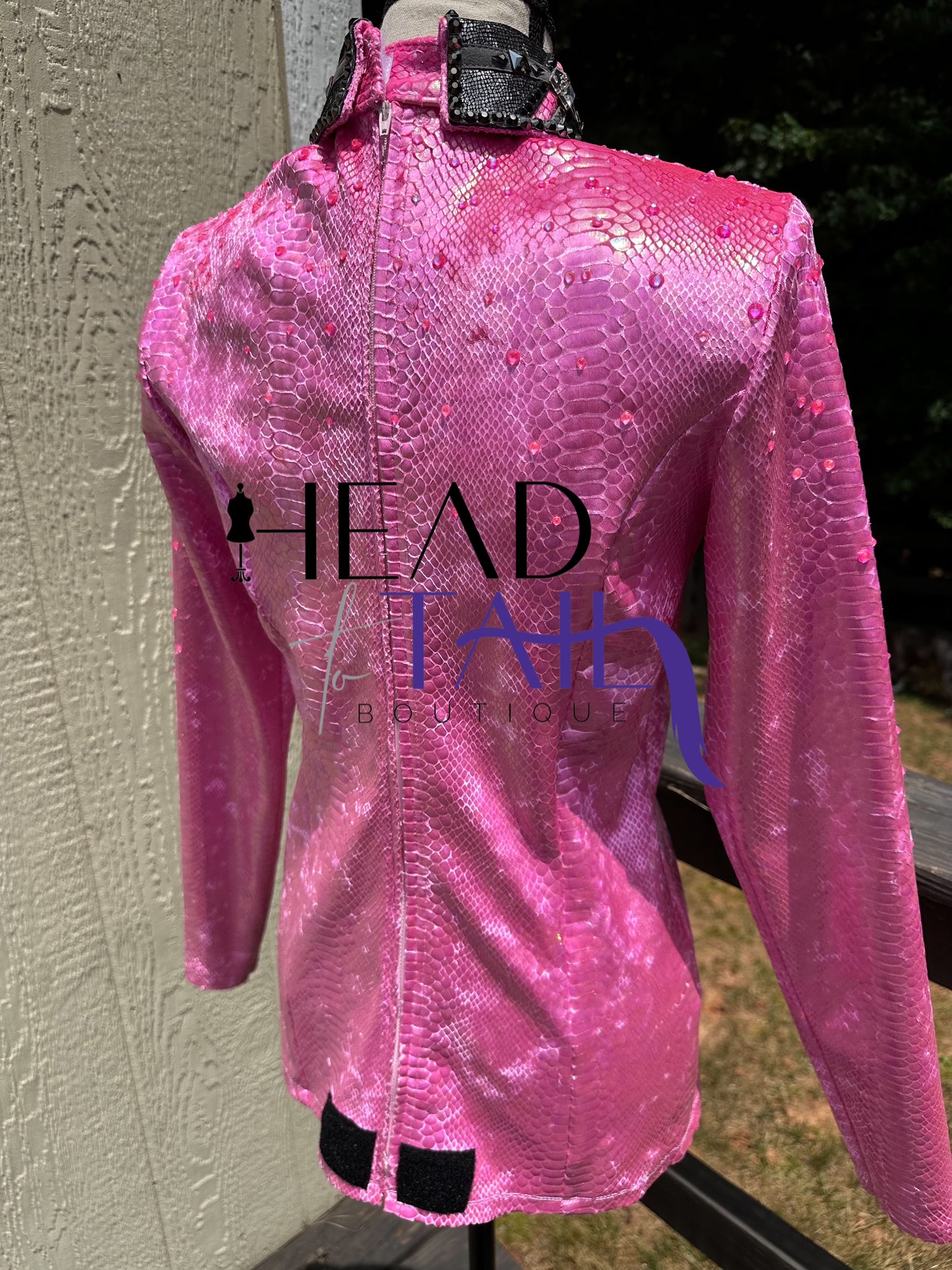 HorseShow Beauty Designs Pink Snakeskin - Small/Medium - FINAL SALE