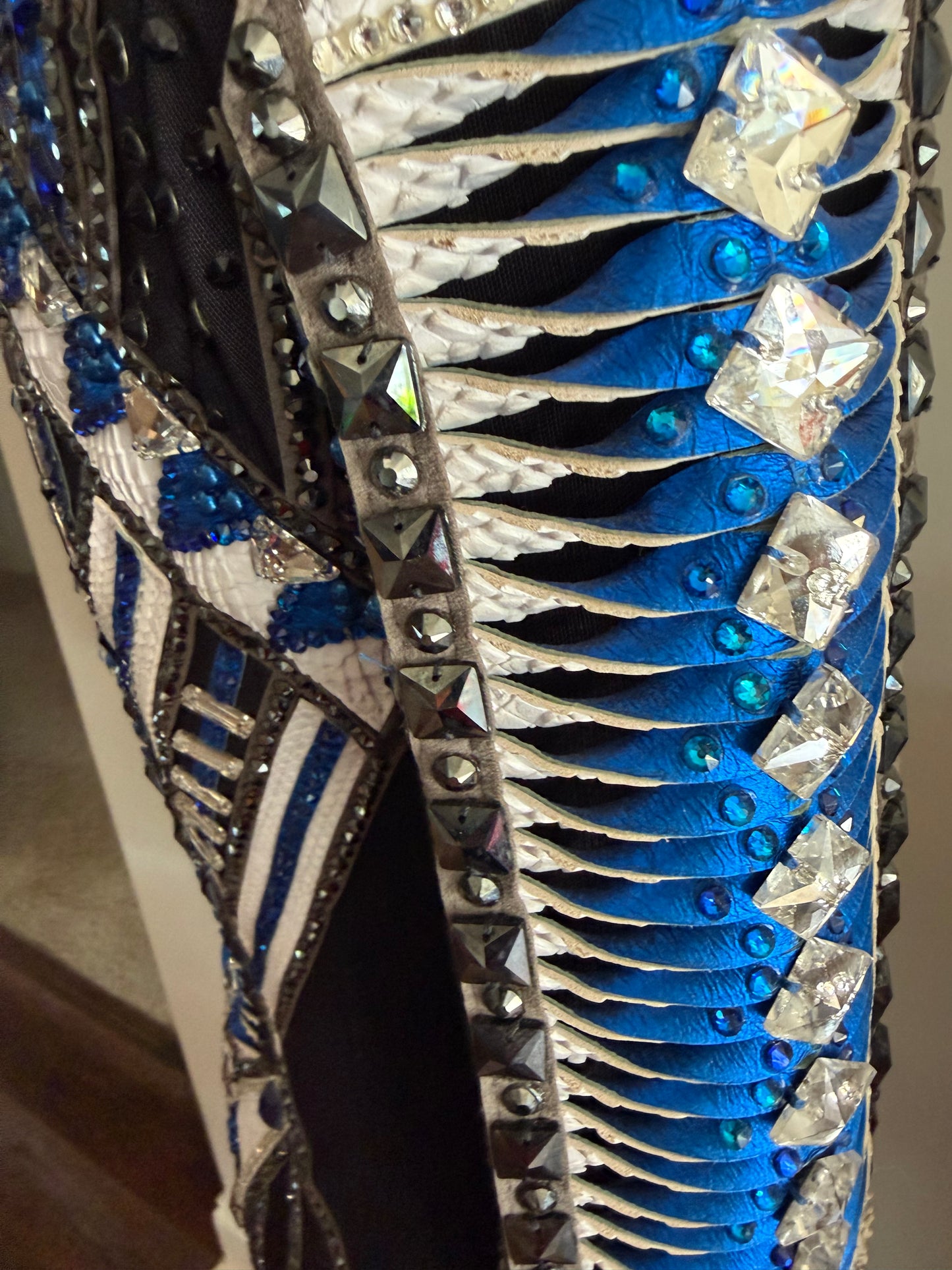 Juls Collection Black, Blue & White Jacket- YOUTH Large/ADULT X-Small