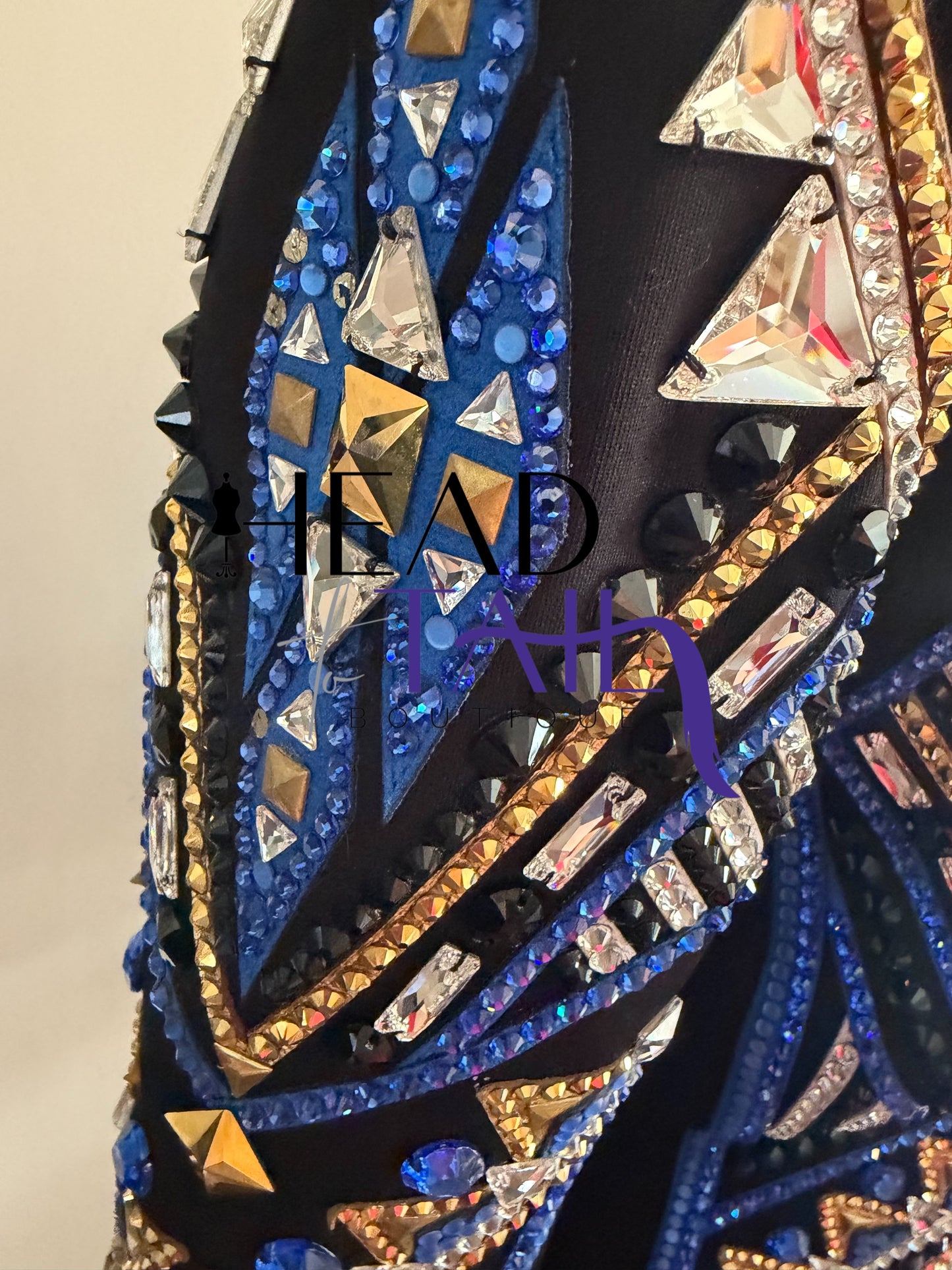 Lindsey James Show Clothing Blues, Gold & Black Showmanship Jacket - X-Small/Small