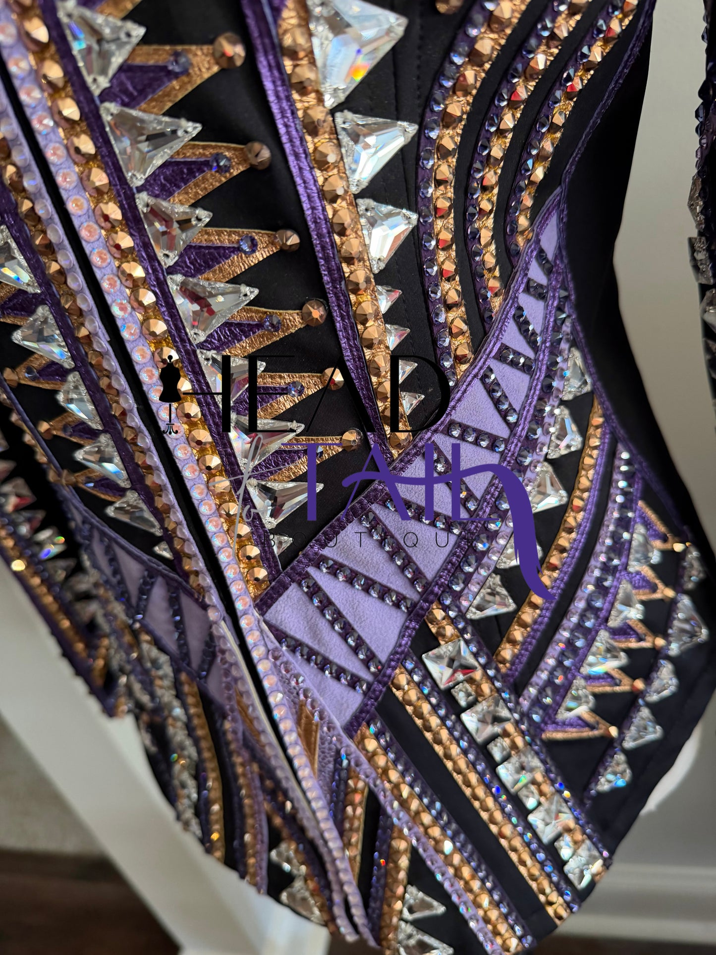 Stella Show Clothing Purple & Copper Showmanship Jacket - X-Small/Small