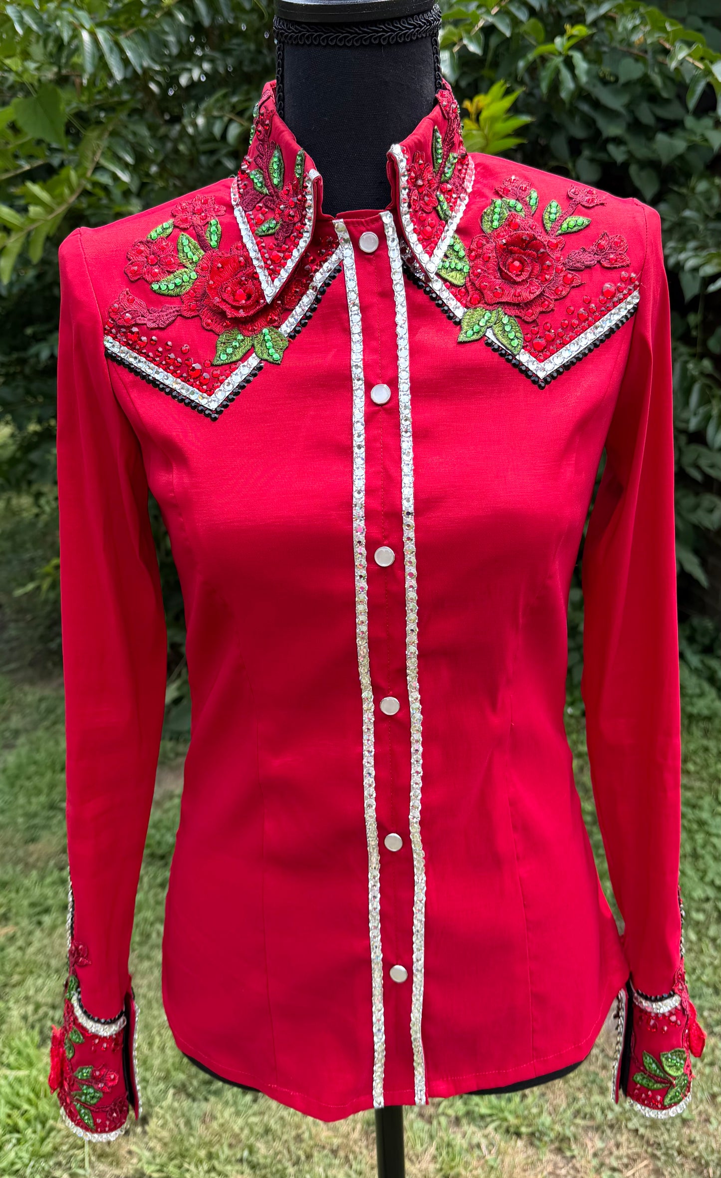 Kevin Garcia Originals Red Rose Yoke - Size: 6