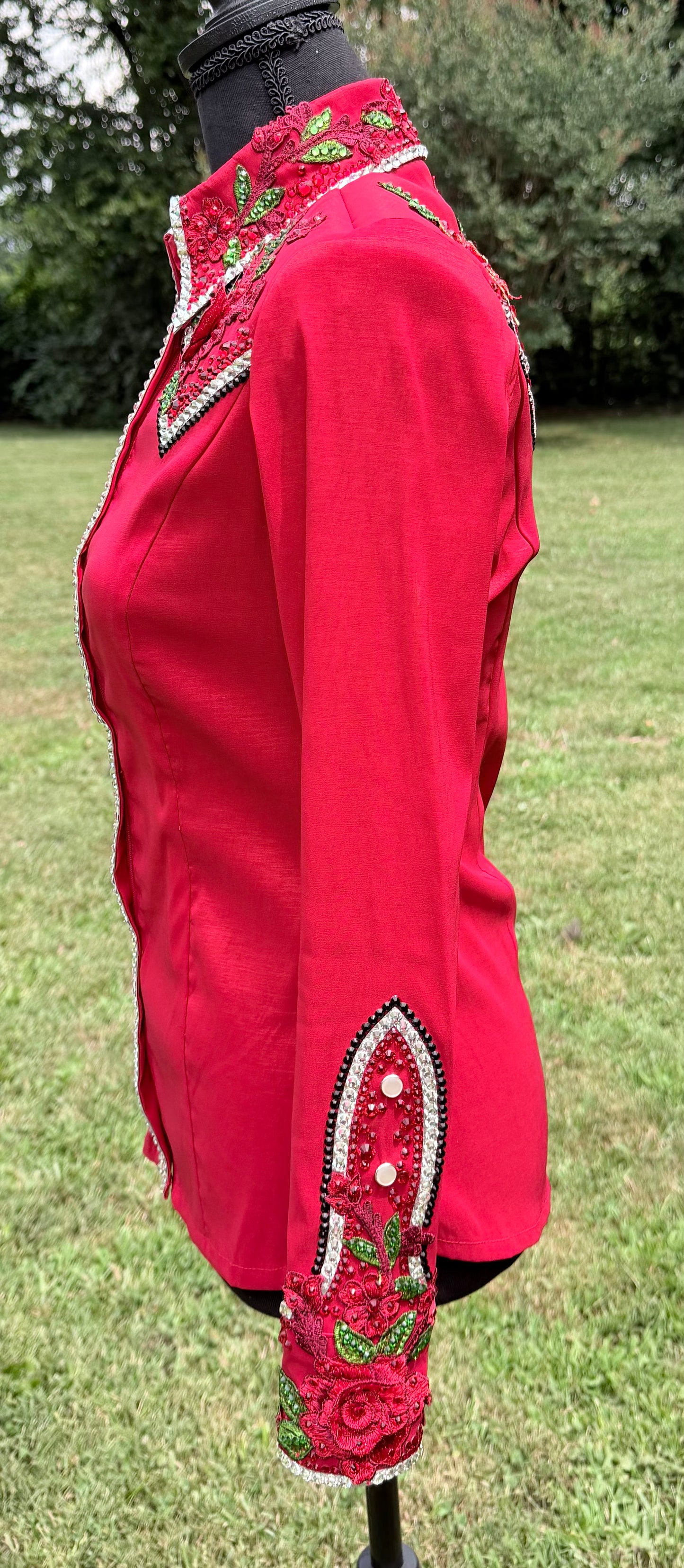 Kevin Garcia Originals Red Rose Yoke - Size: 6