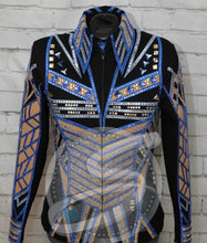 Load image into Gallery viewer, Signature Styles by Ashley Blue &amp; Tan Showmanship Jacket - Large/X-Large
