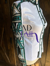 Load image into Gallery viewer, Holly Taylor Designs White with Green/Turq &amp; Teal Full Sleeve - XXS/XS
