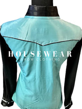 Load image into Gallery viewer, HouseWear Tailored Collection Mint &amp; Black w/Black Sheer Sleeves - Large
