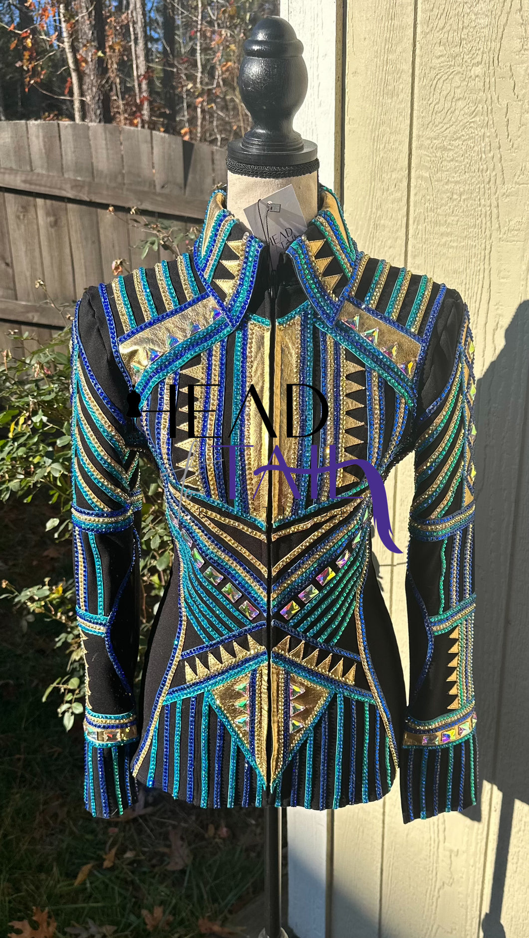 Jolene's Designs Blues & Gold Showmanship Jacket - Small/Medium