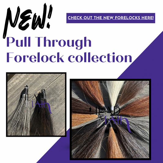 Forelock Extensions - Check out our NEW Pull Through option!