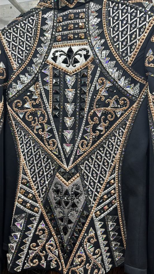Chelsea Couture Black, Gun Metal, Copper Jacket - Large/X-Large TALL