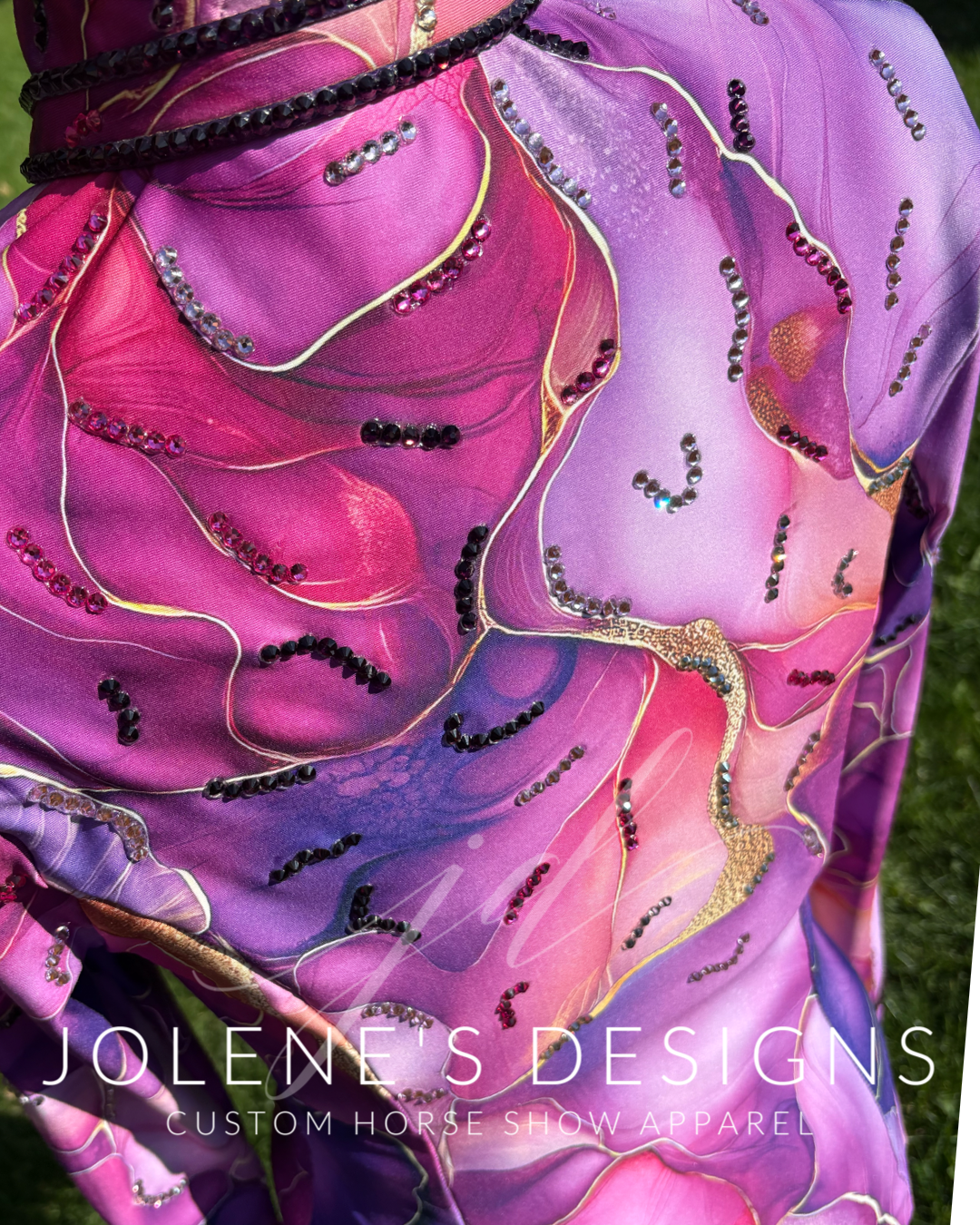 Jolene's Designs Pink-Purple Print Day Shirt - Medium/Large