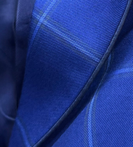 Boo Yah Bright Blue Large Windowpane - Size 0 - FINAL SALE