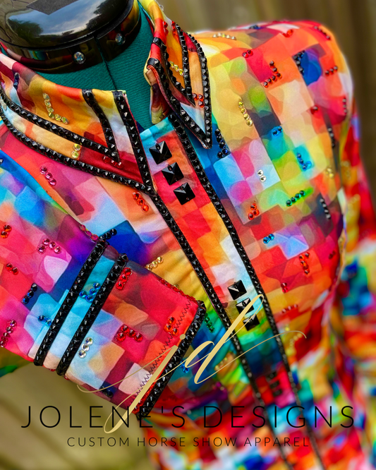 Jolene's Designs Rainbow Squares Day Shirt - Small/Medium