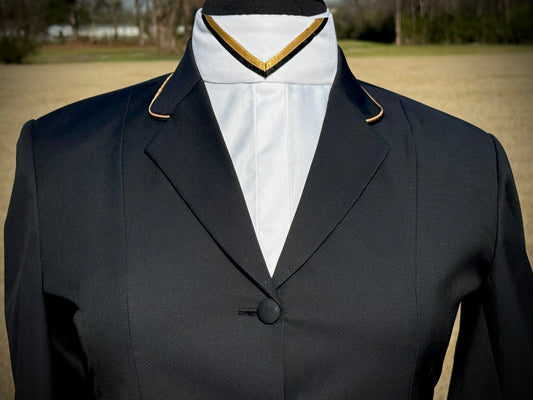 Boo Yah Black w/ Gold/Black Piping - Size 12
