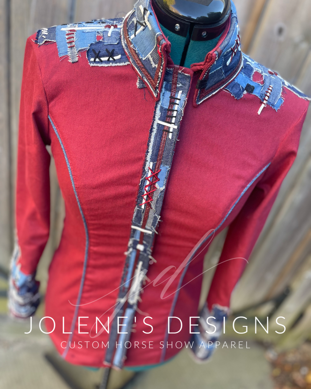 Jolene’s Designs Denim on Denim Ranch Day Shirt - Appx Small/Medium