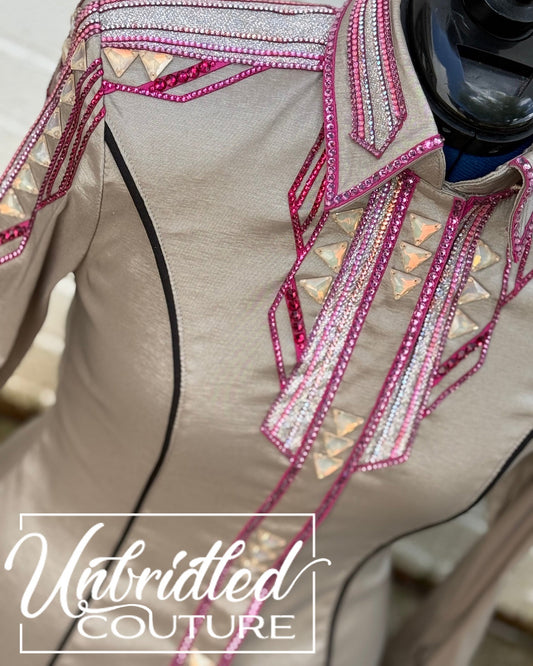 Unbridled Couture Pink Luster Day Shirt - Medium